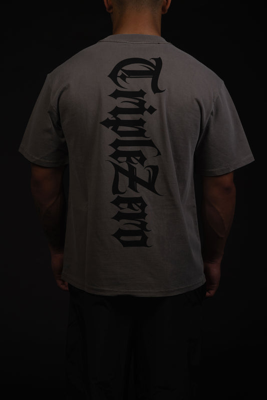 Faded Gray Operator Tee